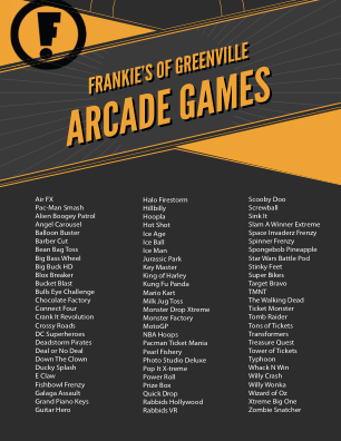 Greenville Arcade 列表 Flyer.ai